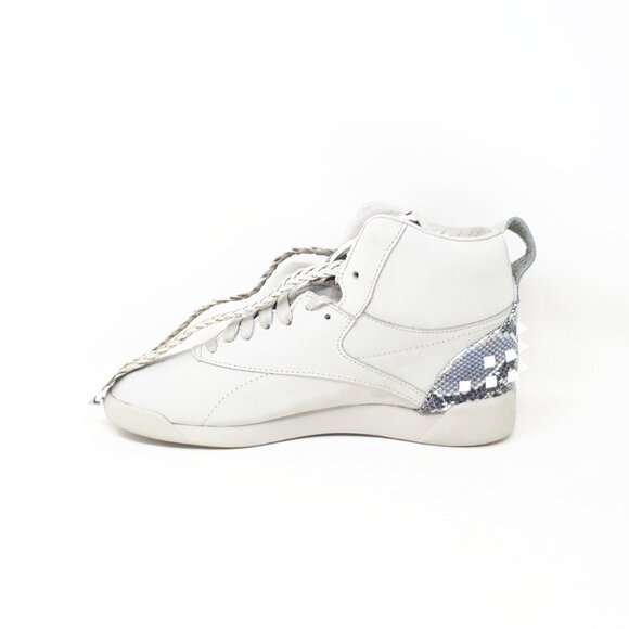 Reebok Wonder Woman Freestyle Hi Cheetah Shoe Sneaker FW4658 Grey Womens Size 7 - Picture 2 of 12